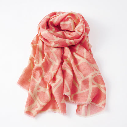 Soft wool twill 'Montreal' pink ロングストール
