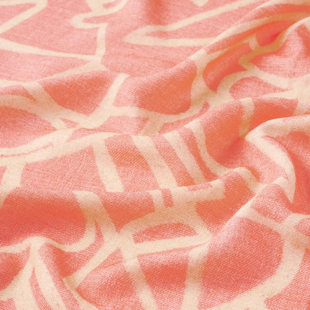 Soft wool twill 'Montreal' pink ロングストール