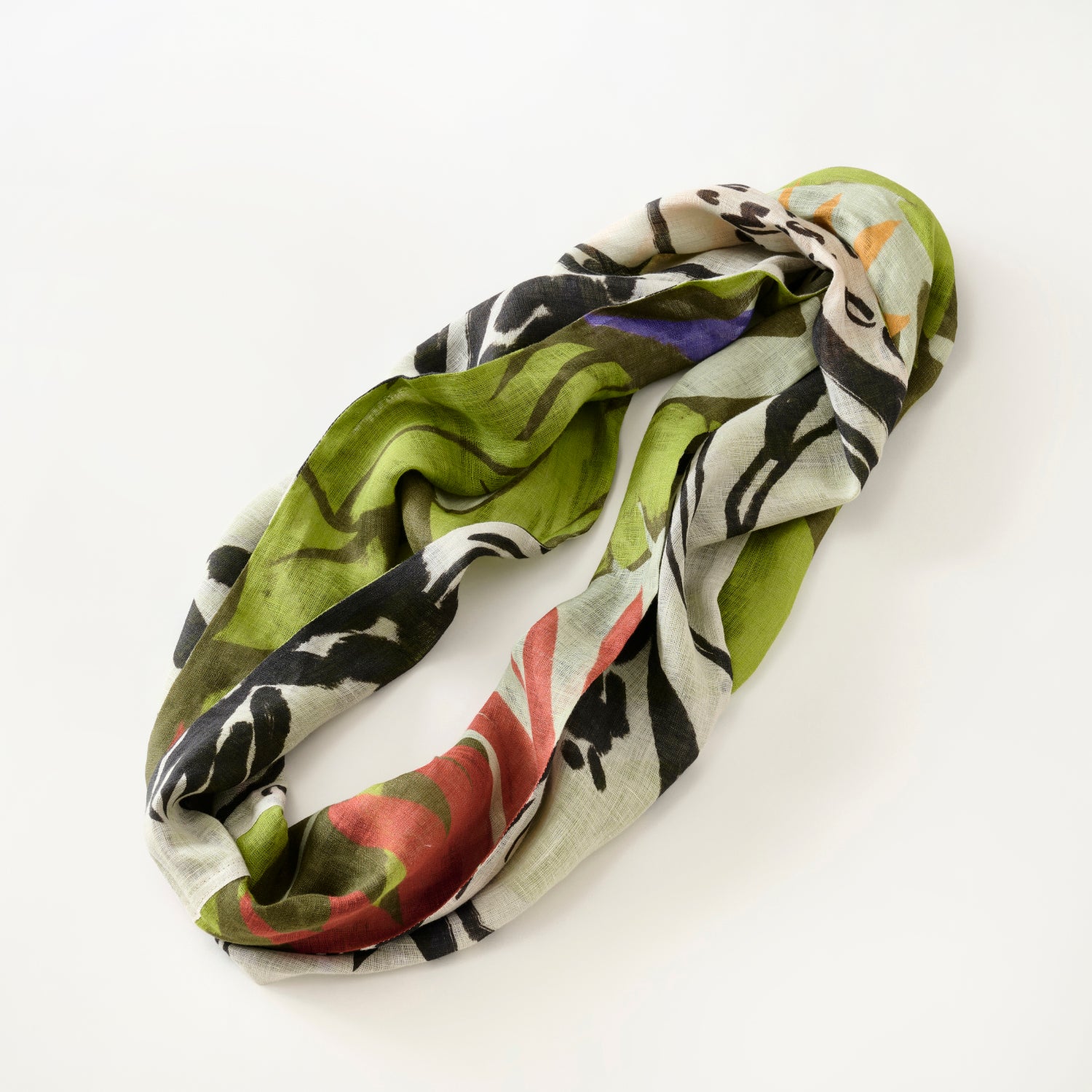 近江のリネン 'Pacific Island' ループスカーフ（スヌード） – YARN&COPPER