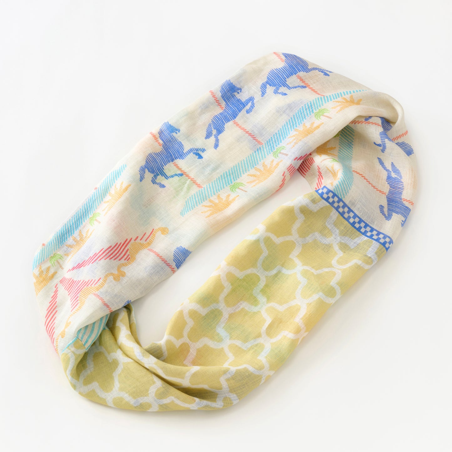 Arrivée prévue en mai! Écharpe à boucles en lin 'Marrakesh'