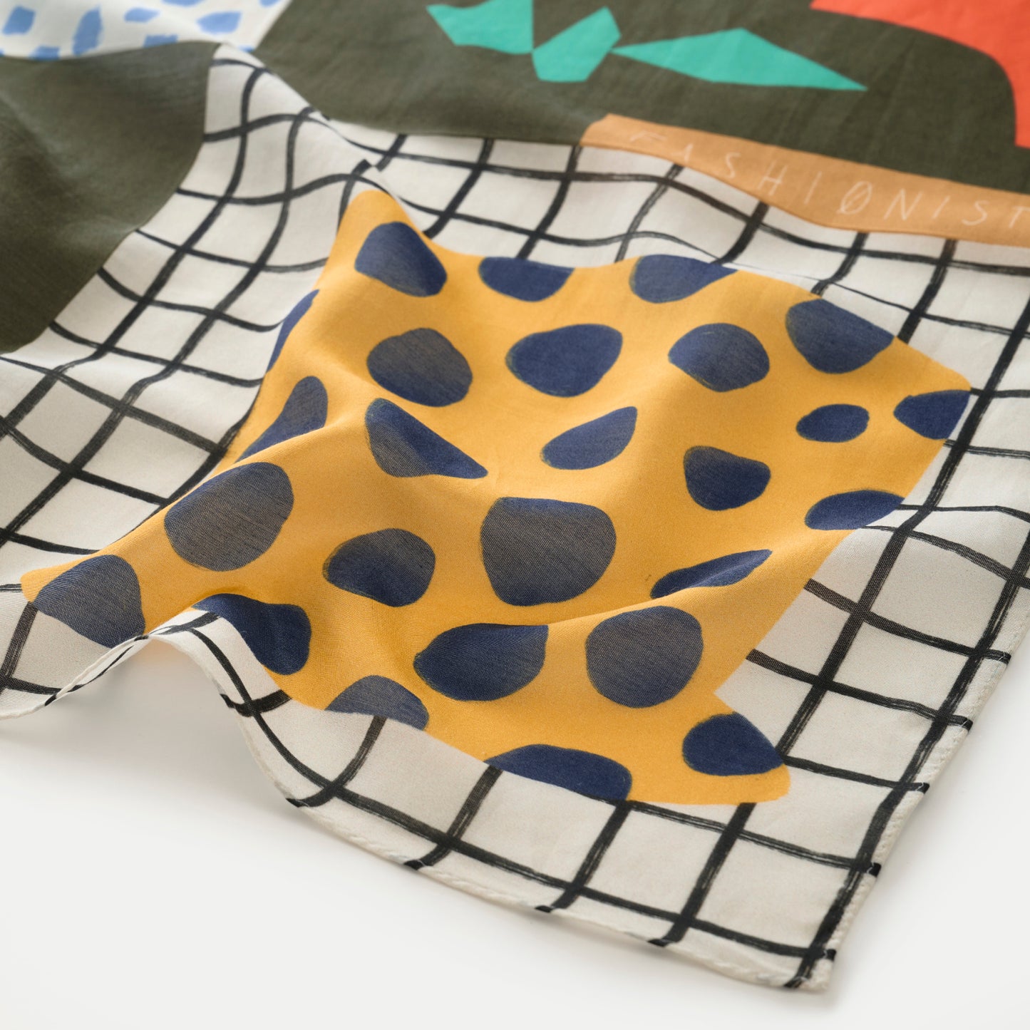 3月入荷!Silk Cotton 'Fashionista' grey 大判スカーフ