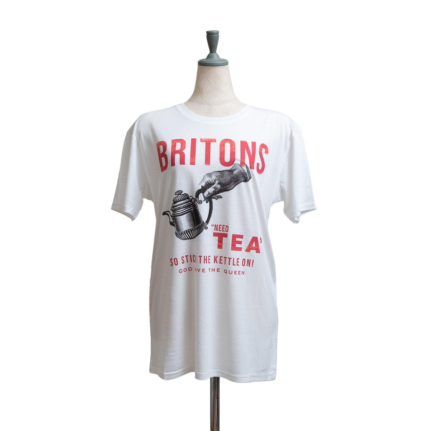 8月上入荷予定 Organic Cotton UNISEX Tshirt 'Britons Needs Tea'