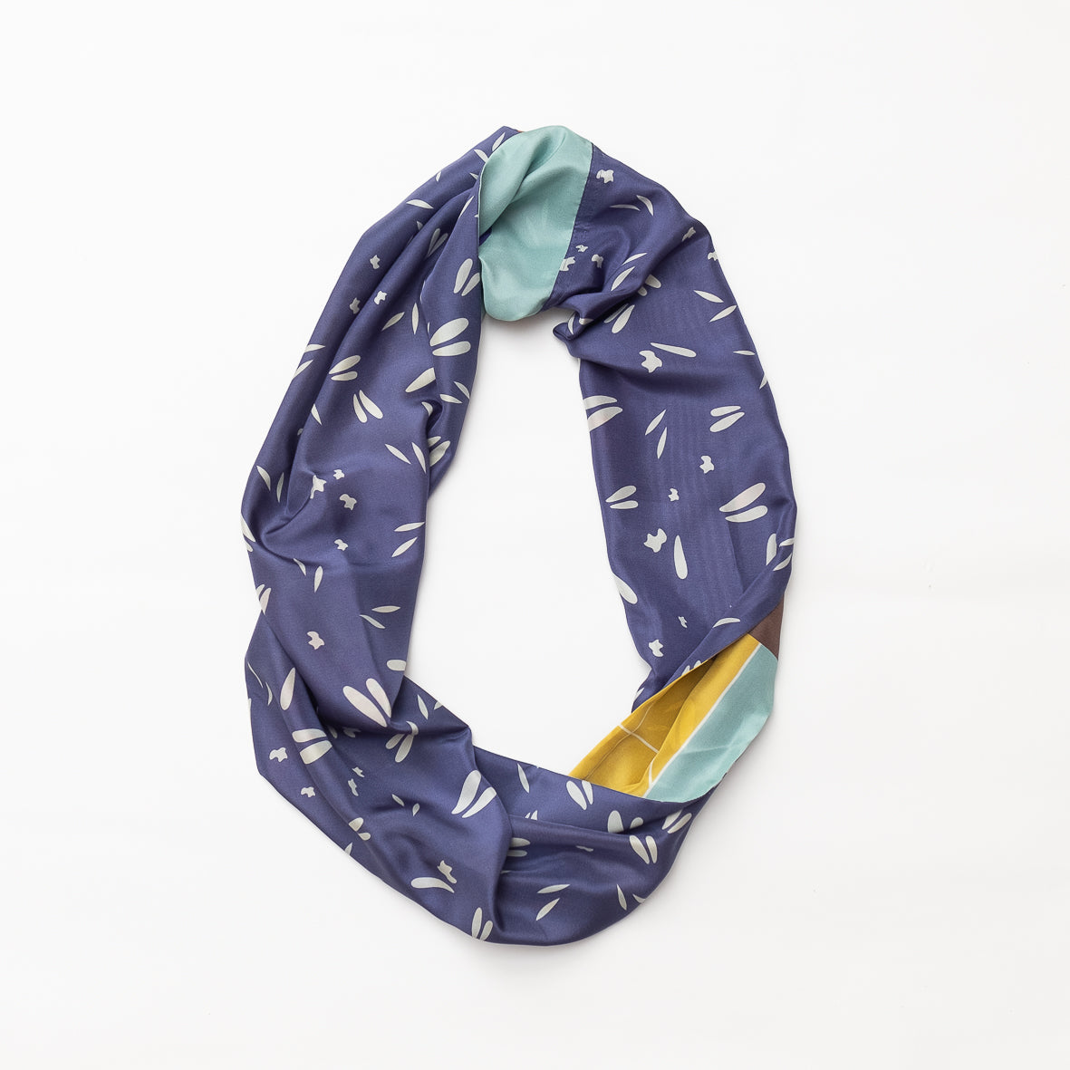 Silk/Silk 'Arrangement' yellow ループスカーフ