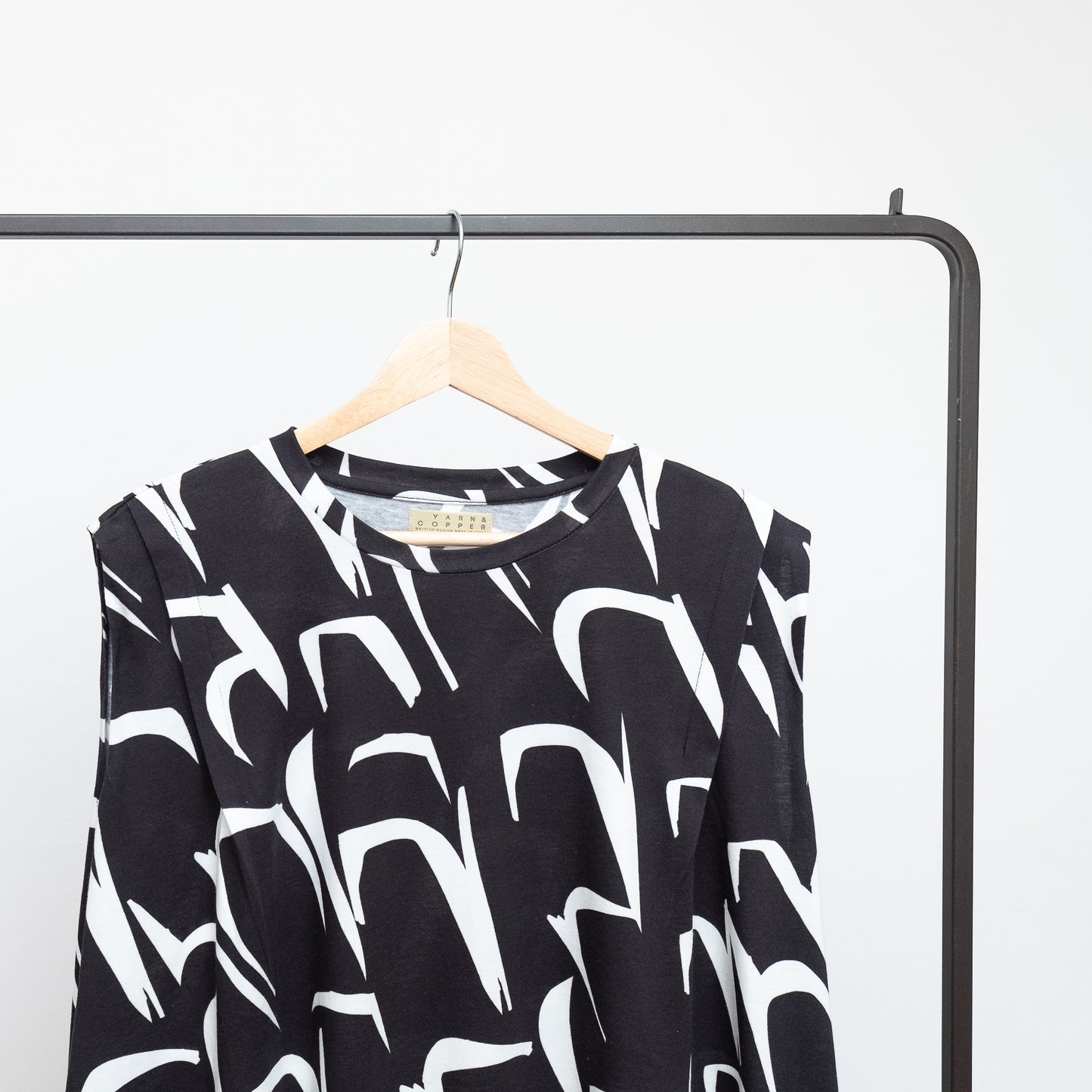 Organic Cotton 'Antwerp' black Aラインドレス