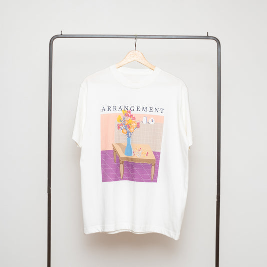 8月上お届け予定 Organic Cotton UNISEX Tshirt 'Arrangement'