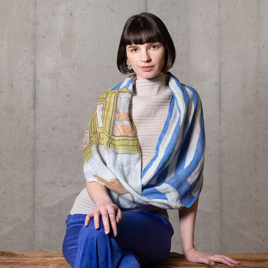 Scheduled to arrive in May! Linen 'Marrakesh' loop scarf