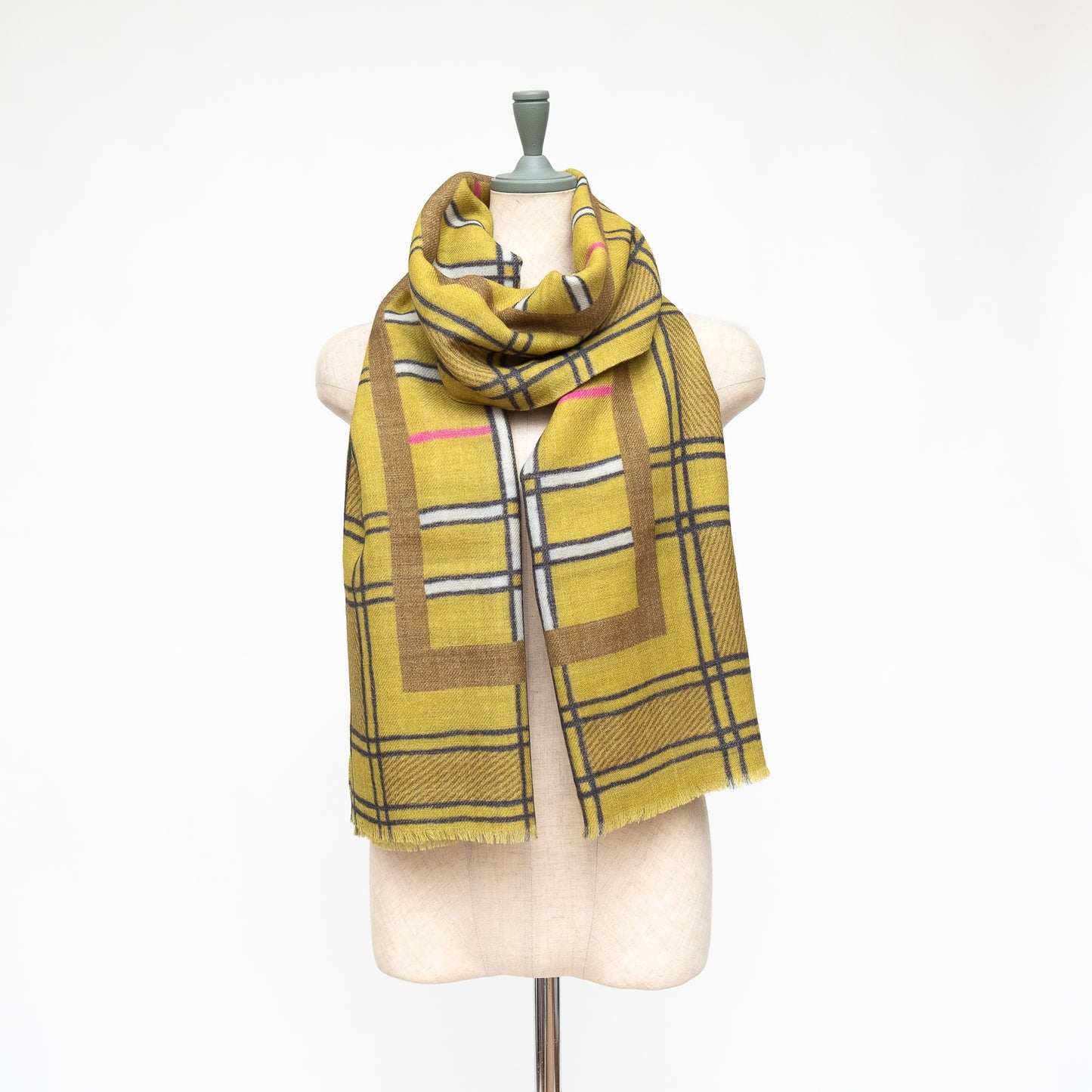 Soft wool twill 'Scotland' willow green  ロングストール