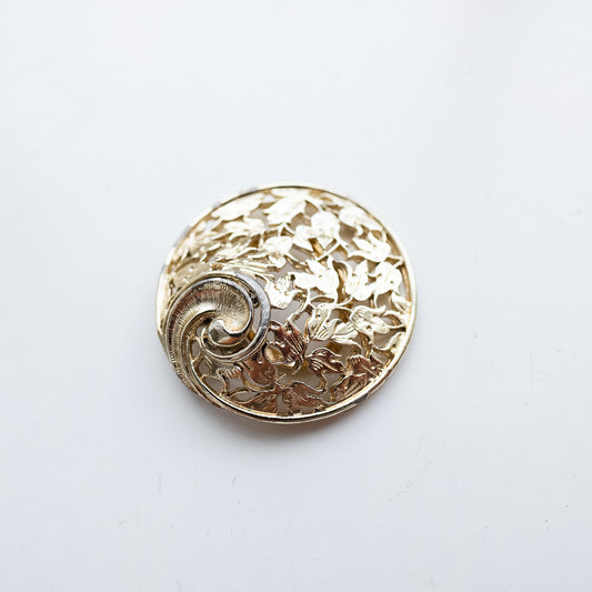 dead stock Clip Foulard Vintage Clip Foulard Vintage Feuille Argent