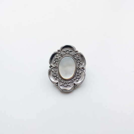 dead stock Vintage Scarf Clip Vintage Scarf Clip Leaf Silver