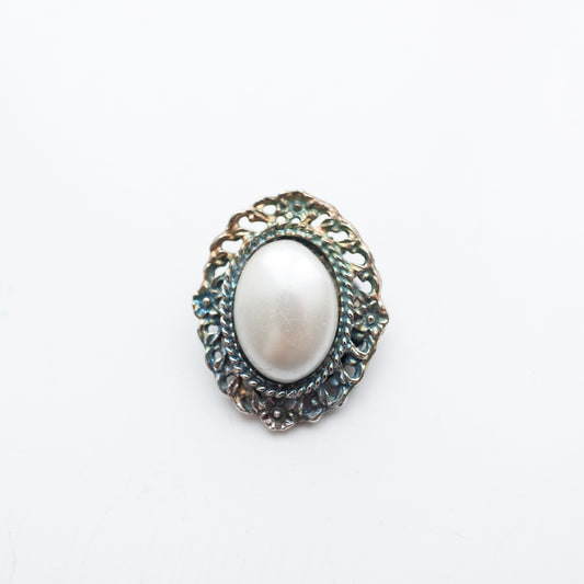 dead stock Clip Foulard Vintage Clip Foulard Vintage Feuille Argent