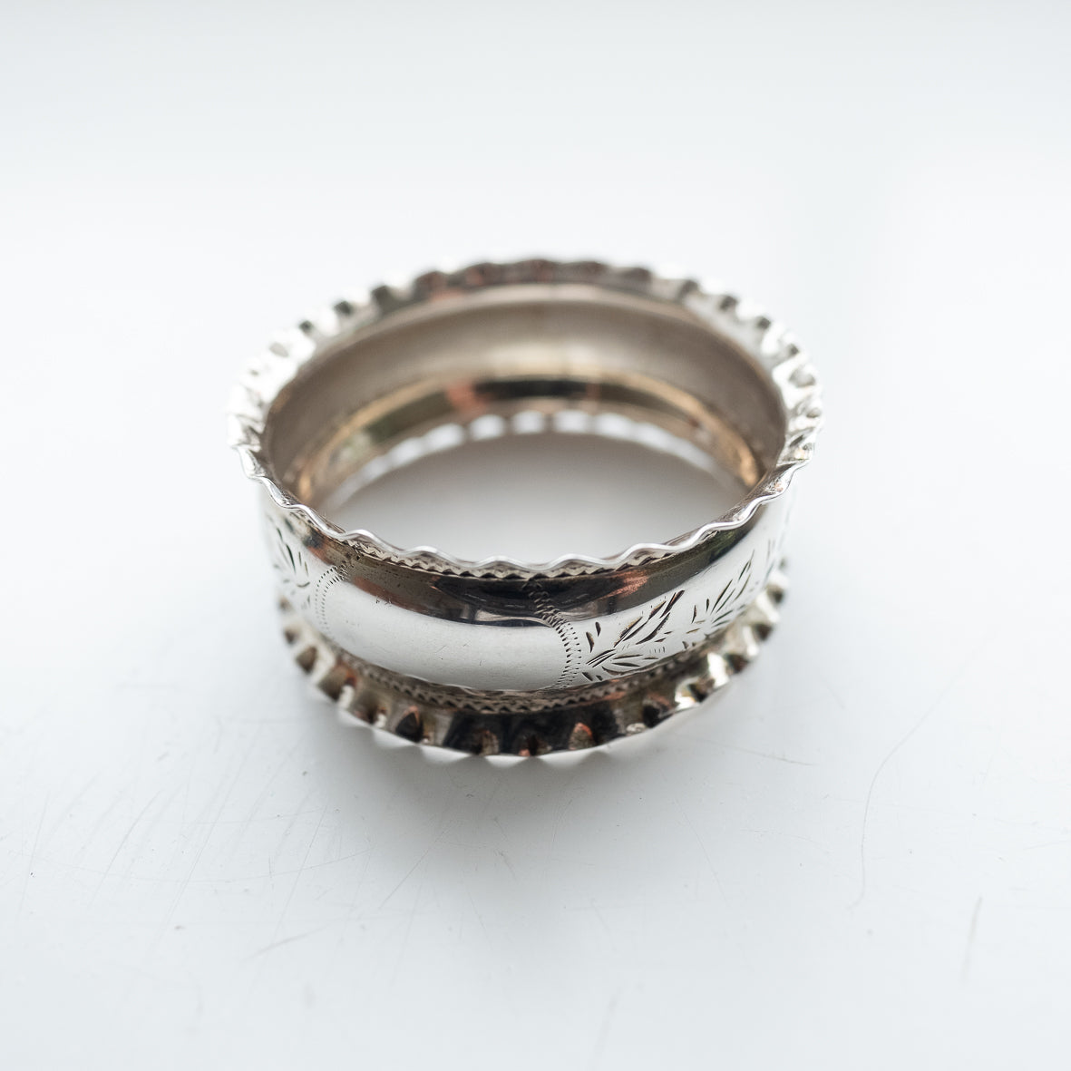 dead stock Vintage Scarf Ring Vintage Scarf Ring Flower & Leaf