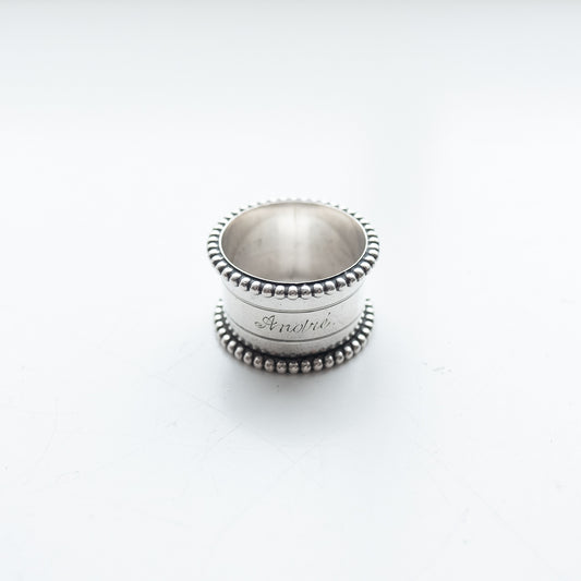 stock mort vintage écharpe bague argent
