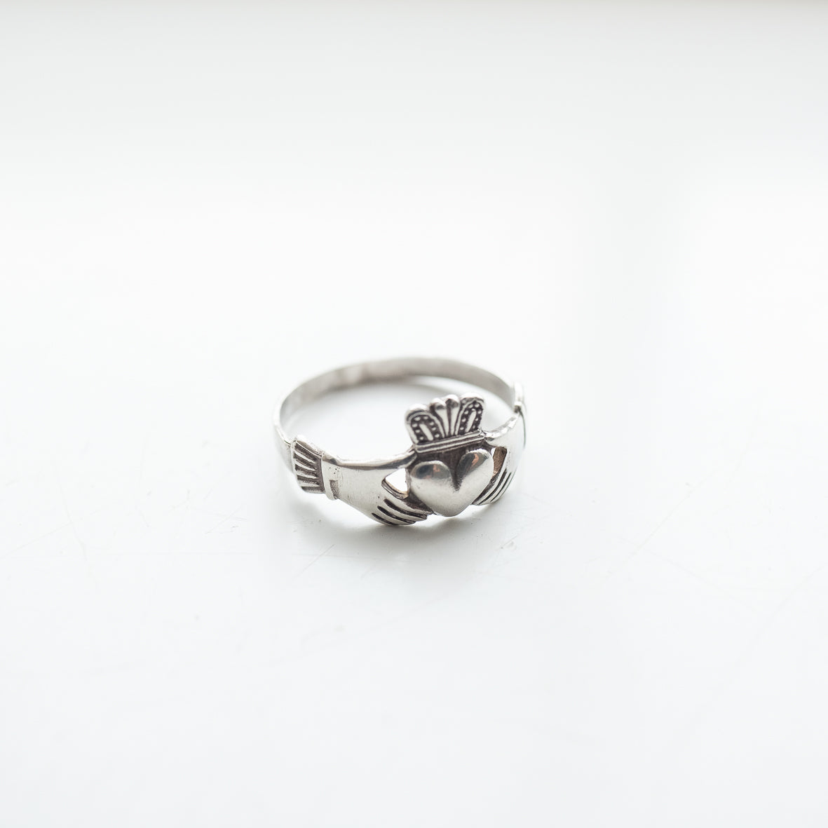 dead stock vintage scarf ring silver 925