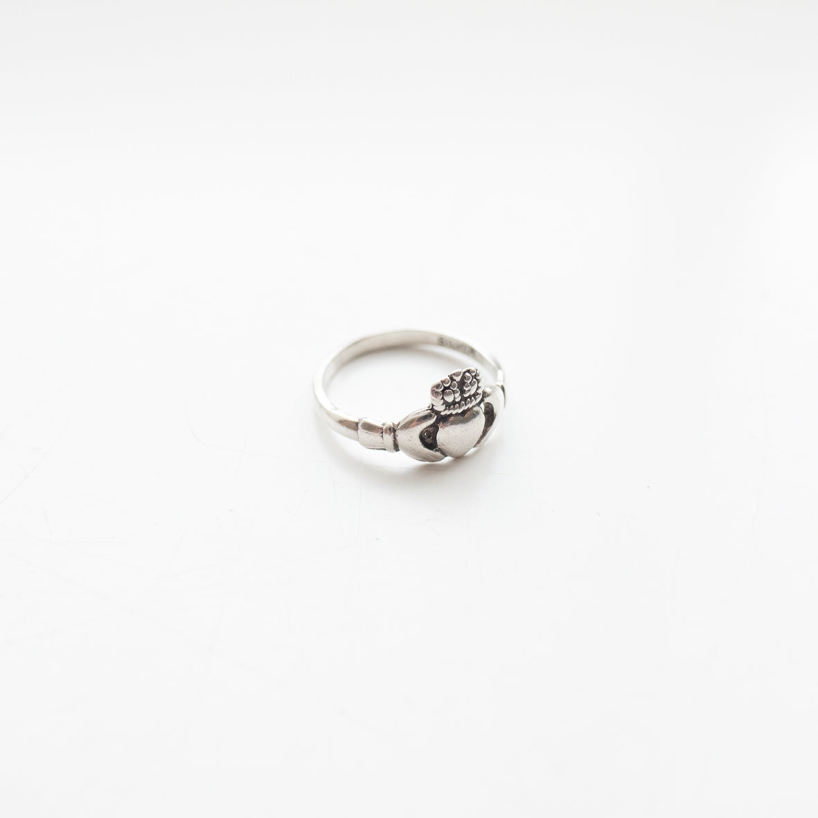 dead stock vintage scarf ring silver 925