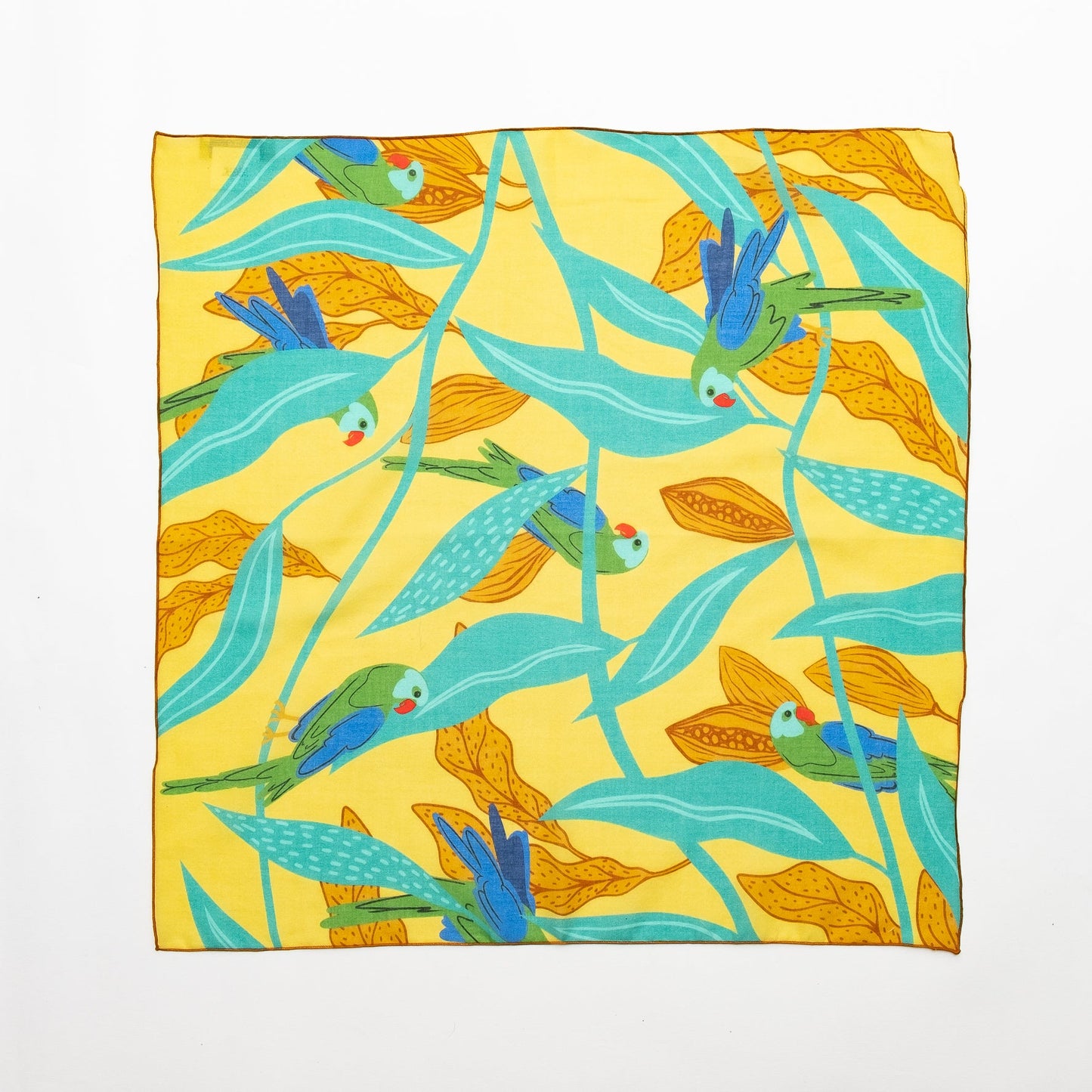 サンプルセール Organic cotton 'Nicaragua' yellow ミニスカーフ