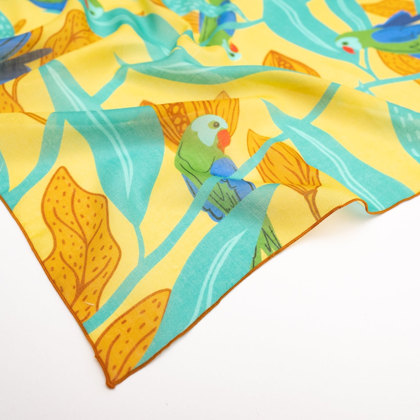 サンプルセール Organic cotton 'Nicaragua' yellow ミニスカーフ