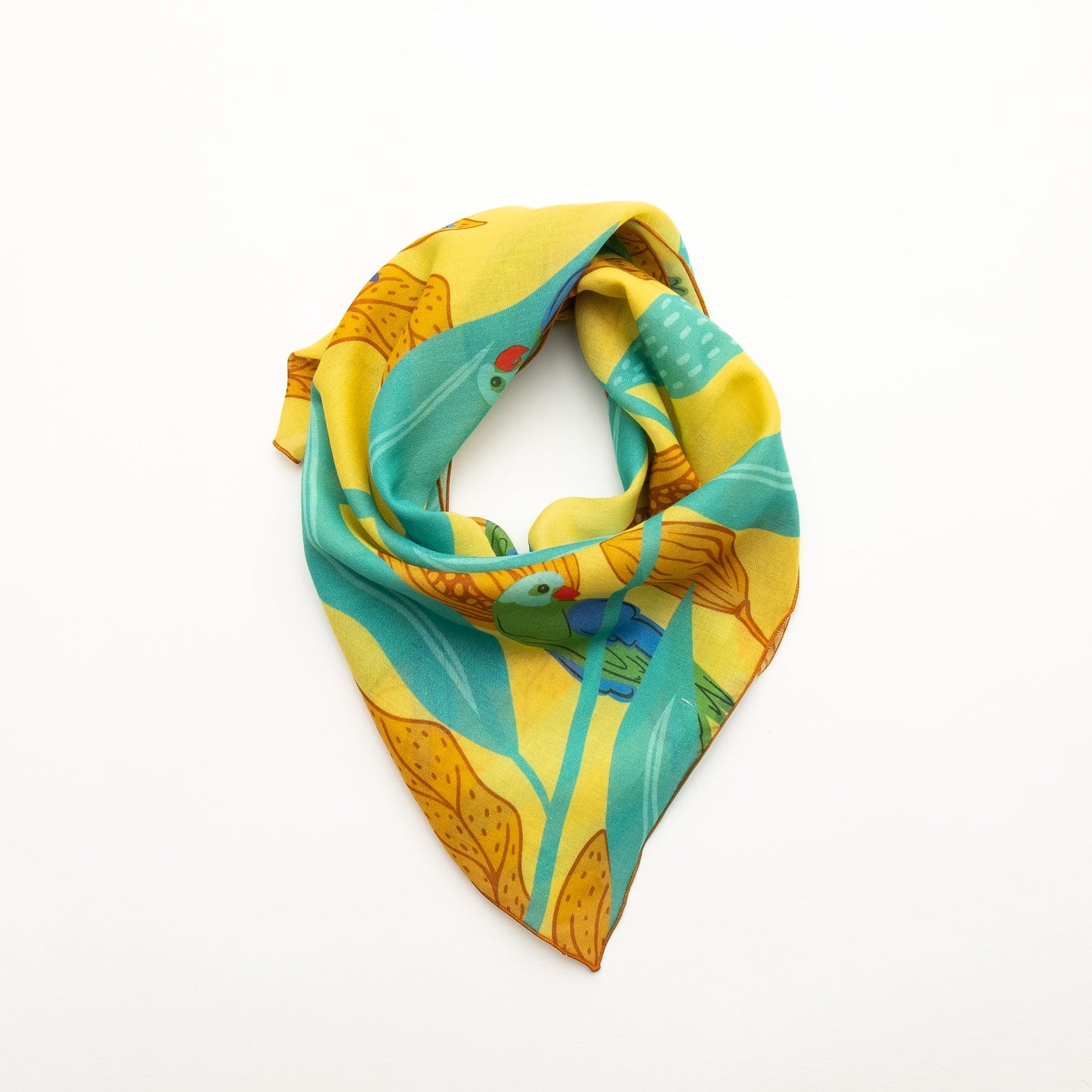 サンプルセール Organic cotton 'Nicaragua' yellow ミニスカーフ