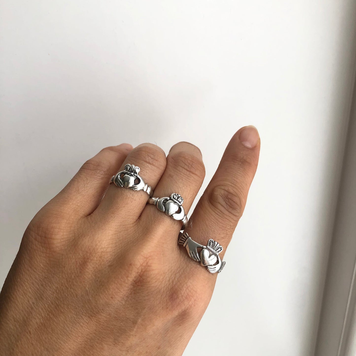 dead stock vintage scarf ring silver 925