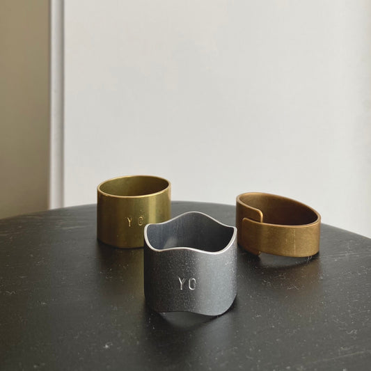 *Purchase as a set with a scarf Original brass scarf ring L size