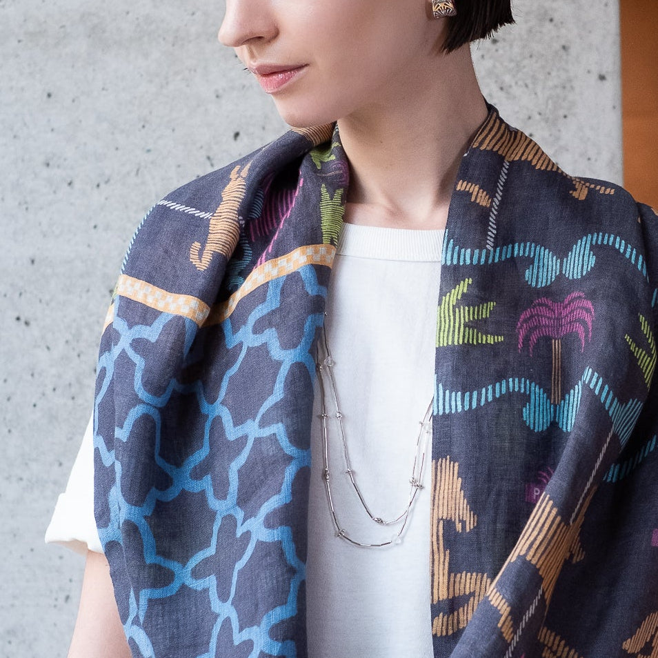 Scheduled to arrive in May! Linen 'Marrakesh' loop scarf