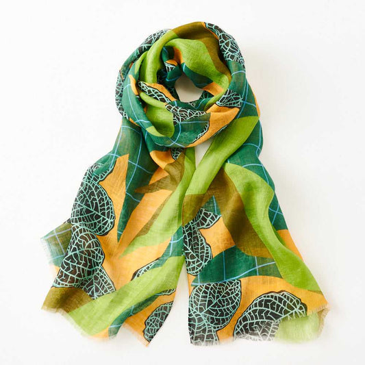 4月末入荷予定 リネン  Japanese Linen 'Nirvana' green ロングストール