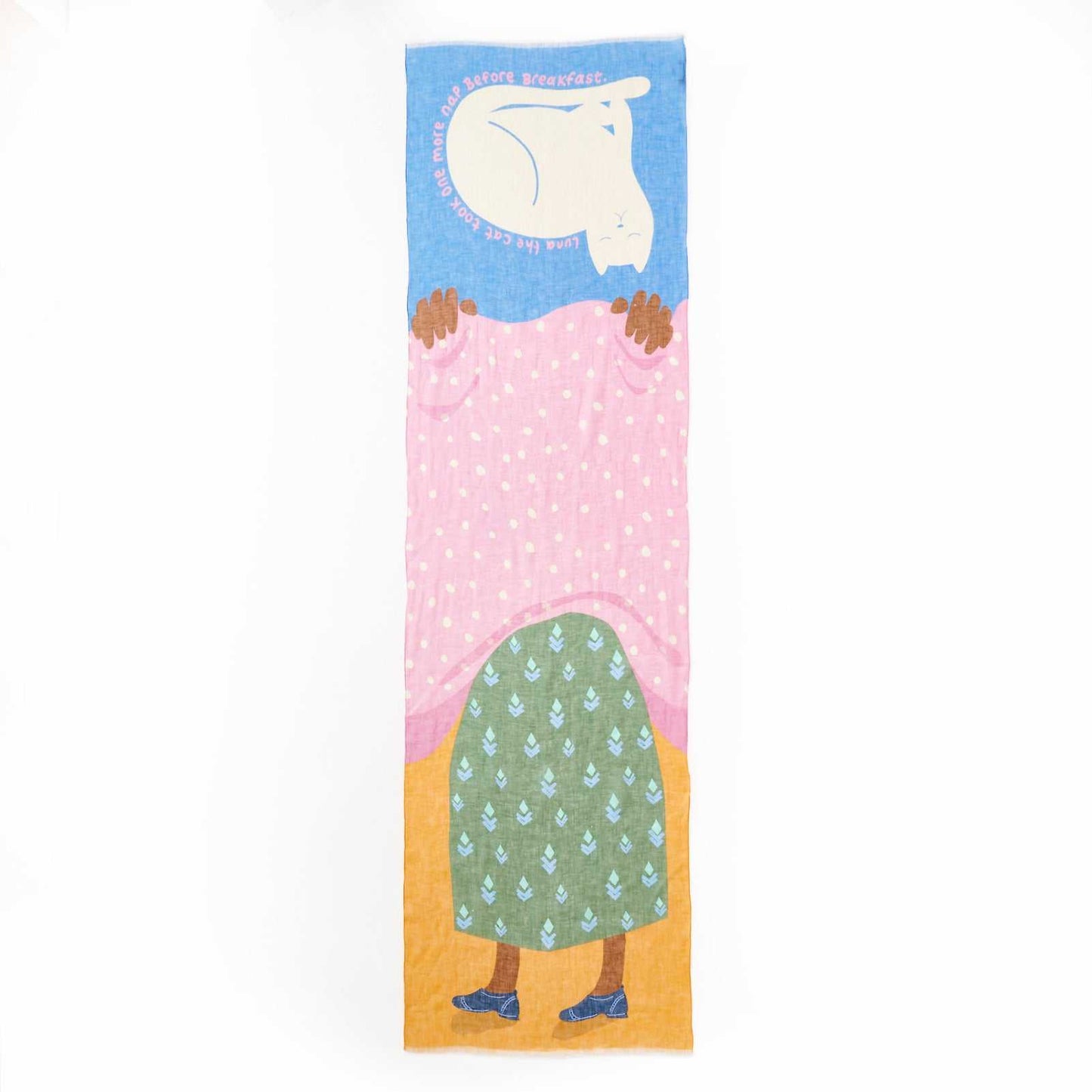 4月末入荷予定 リネン Japanese Linen 'Luna's Nap' pastel ロングストール