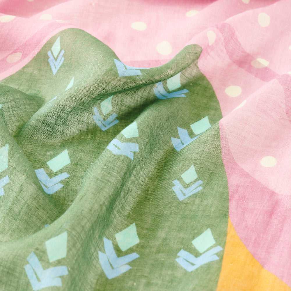 4月末入荷予定 リネン Japanese Linen 'Luna's Nap' pastel ロングストール