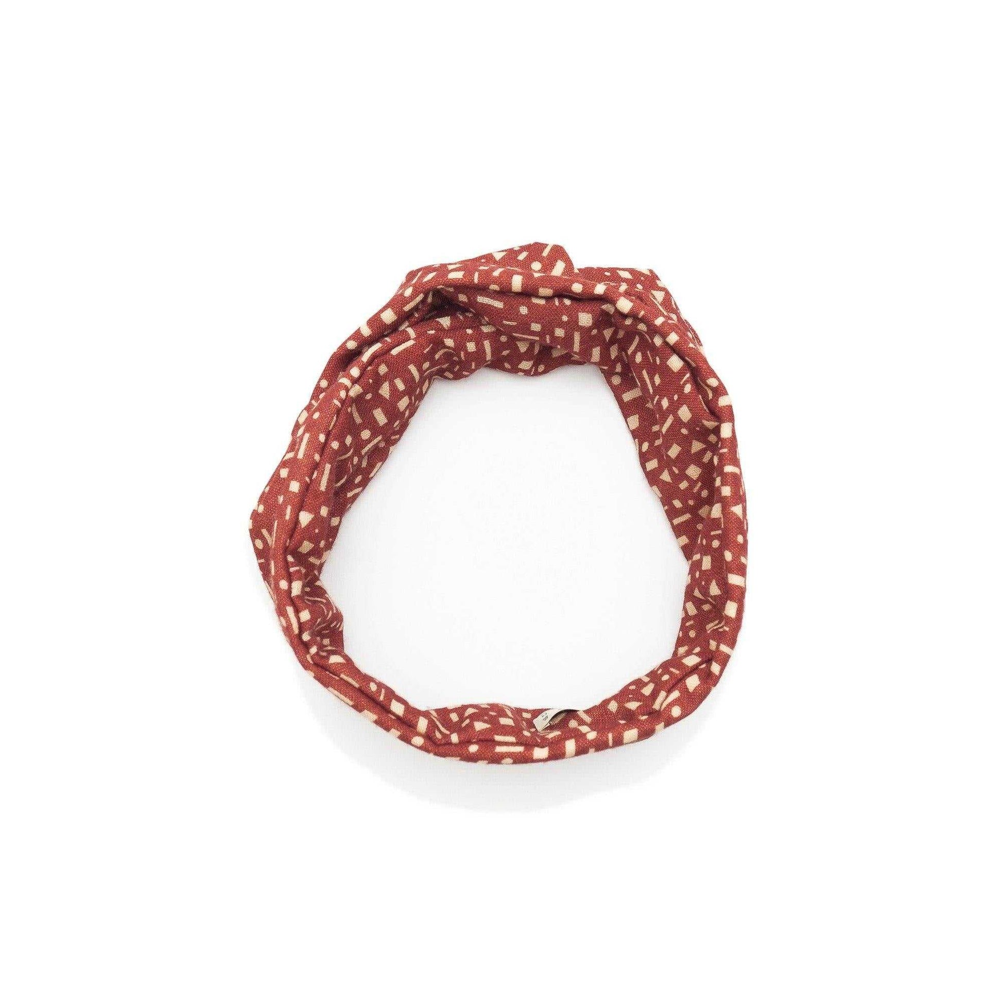 Japanese Merino Wool 'Alkham' Red ヘッドスカーフ/ミニスカーフ | YARN&COPPER