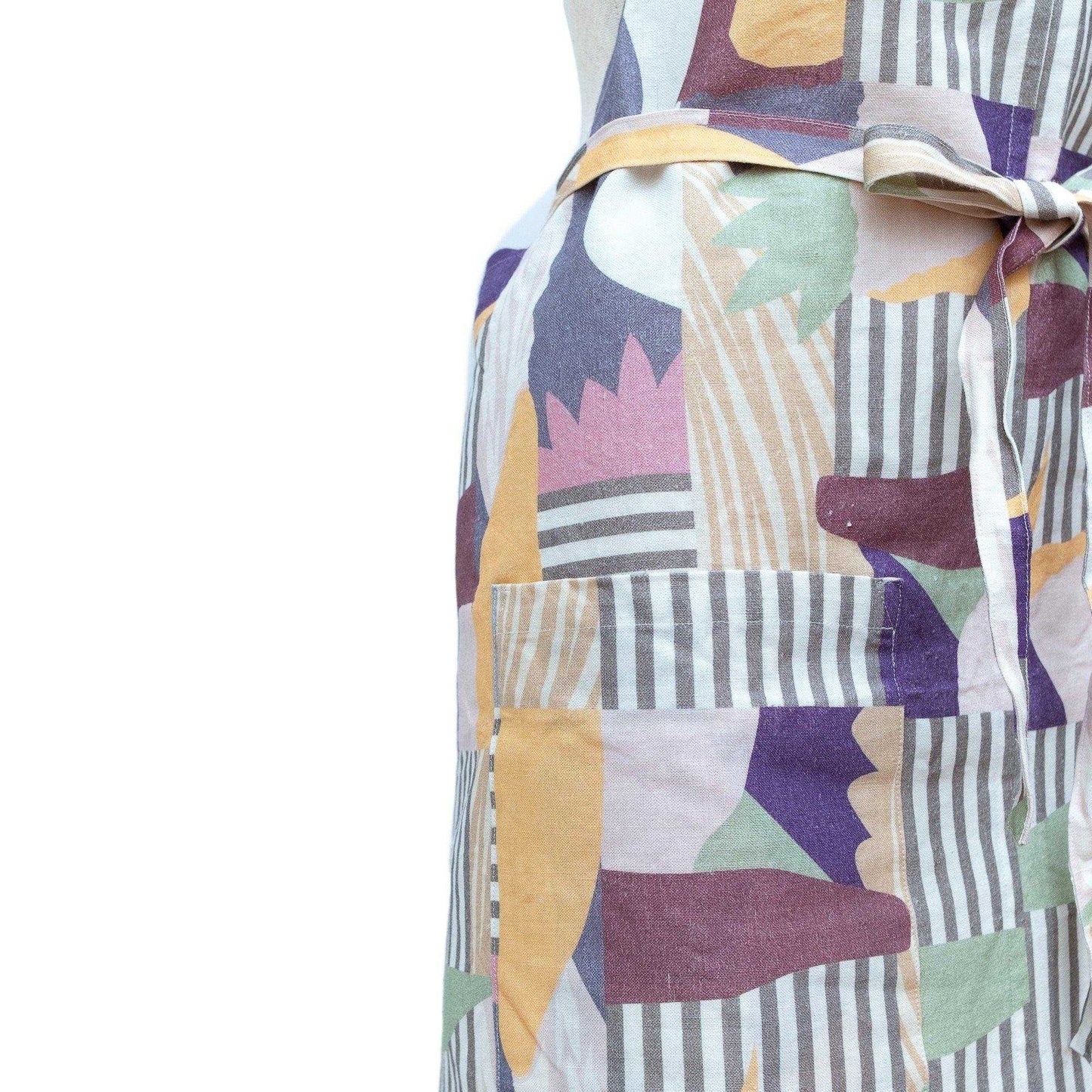 近江リネン Japanese Linen ユニセックス エプロン ’Howfield’ Pastel