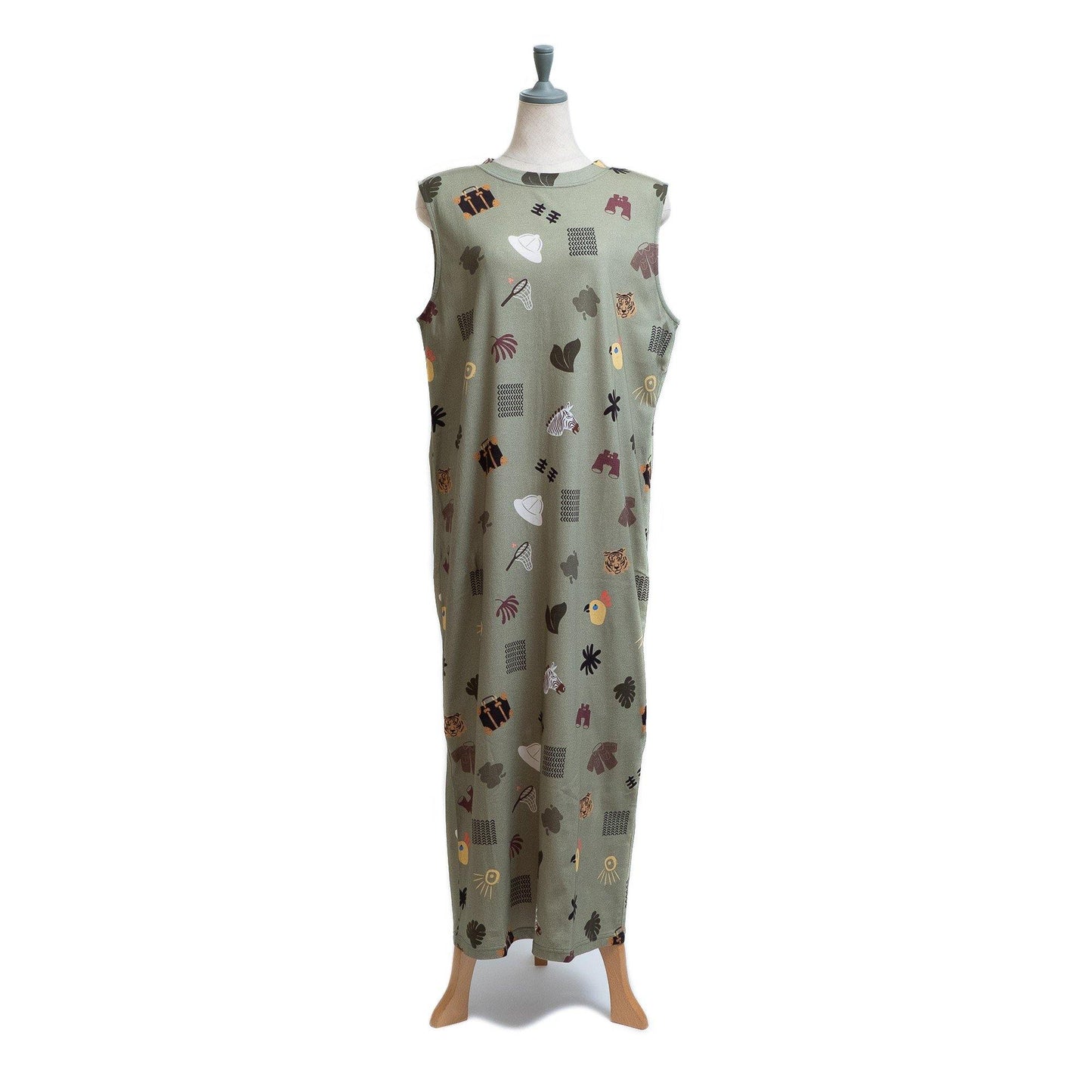 Japanese Printed Organic Cotton 'Safari' タンクドレス | YARN&COPPER