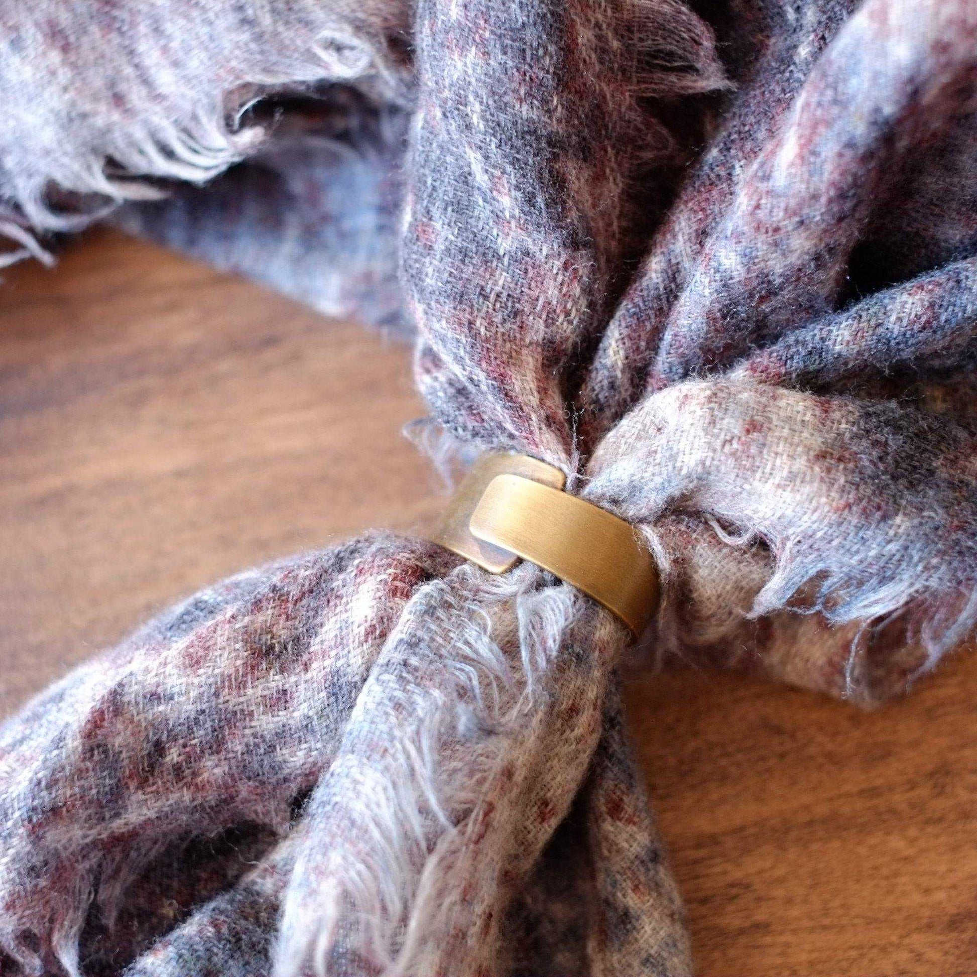 YARN&COPPER 真鍮製 Japanese Brass スカーフリング Lサイズ 単品 | YARN&COPPER