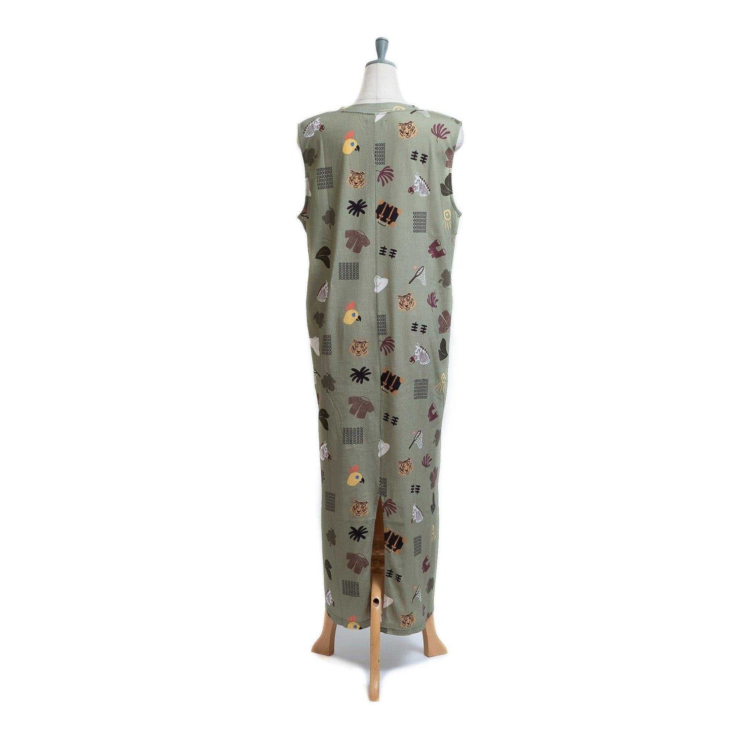 Japanese Printed Organic Cotton 'Safari' タンクドレス | YARN&COPPER
