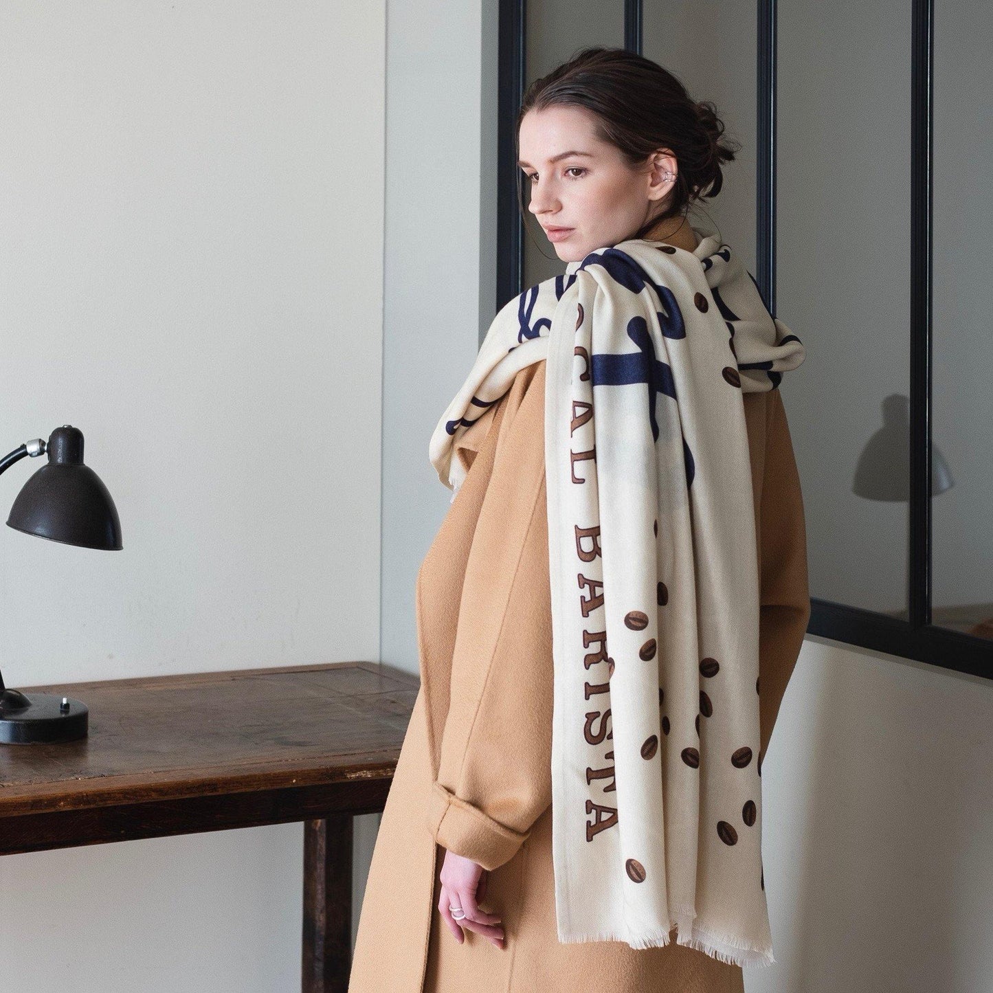 Japanese Merino Wool 'Barista' 二重仕立てのロングストール | YARN&COPPER
