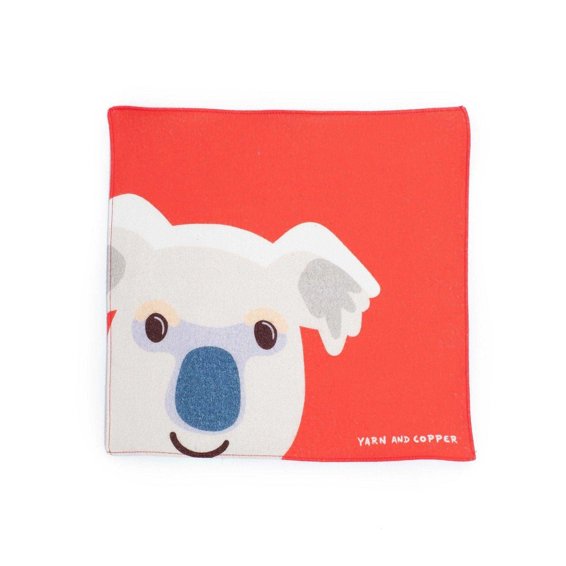Baby&Kids Organic Cotton Hanky 'Koala' ミニハンカチ | YARN&COPPER