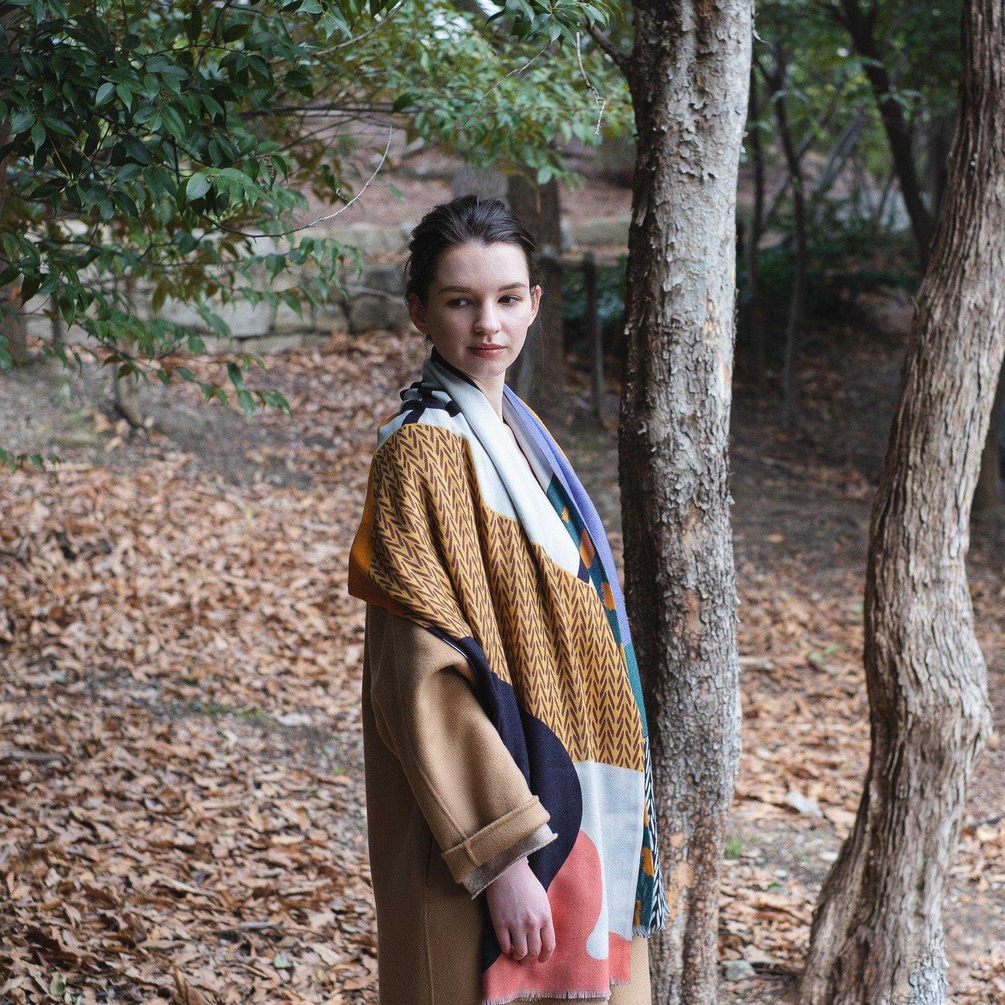 Japanese Merino Wool 'Rye' 二重仕立てのロングストール | YARN&COPPER