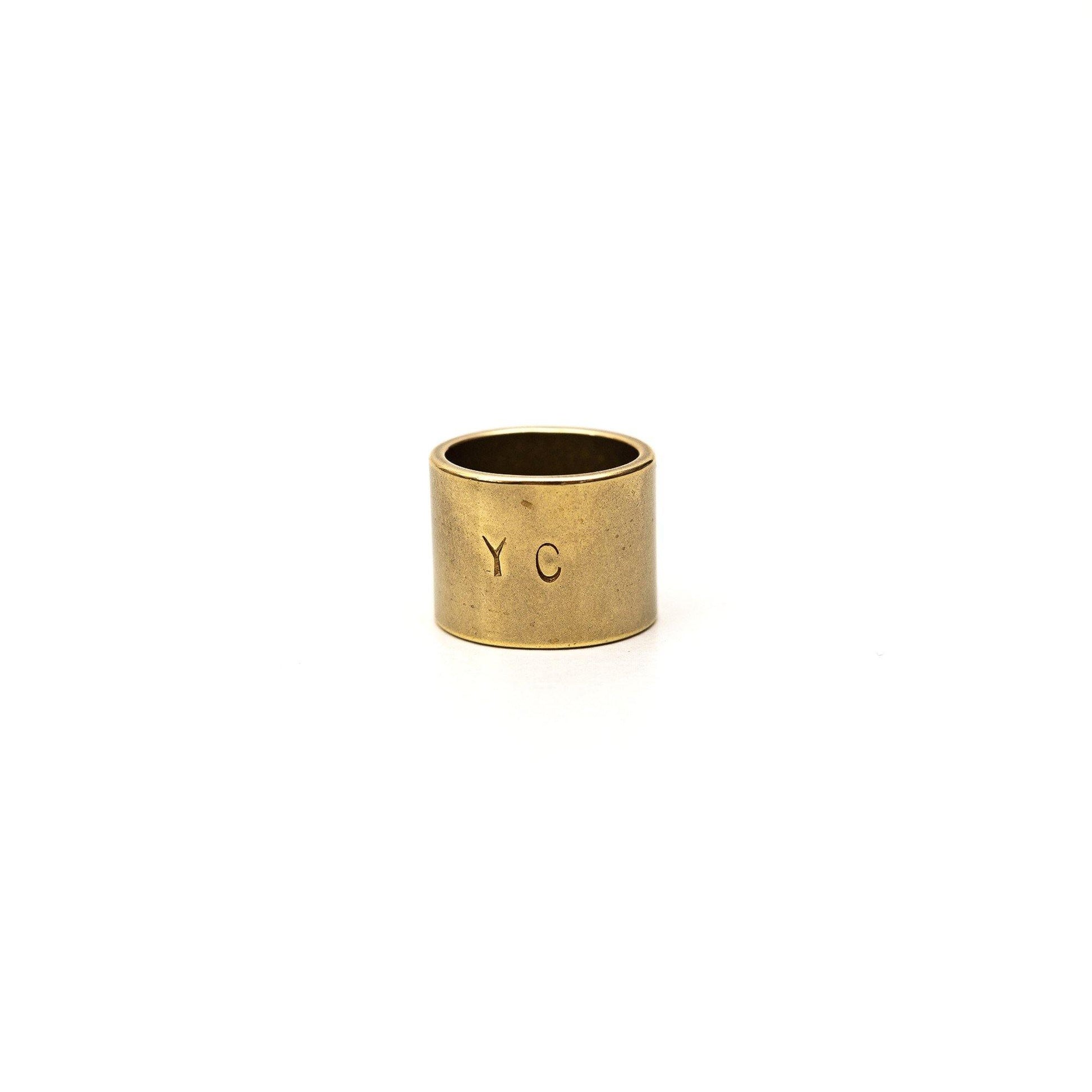 YARN&COPPER 真鍮製スカーフリング丸型 Sサイズ