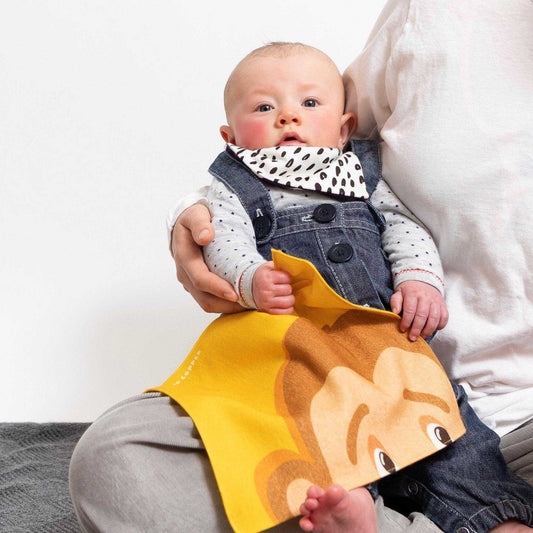 Baby & Kids Hanky 'Monkey' Organic Cotton mini handkerchiefミニハンカチ
