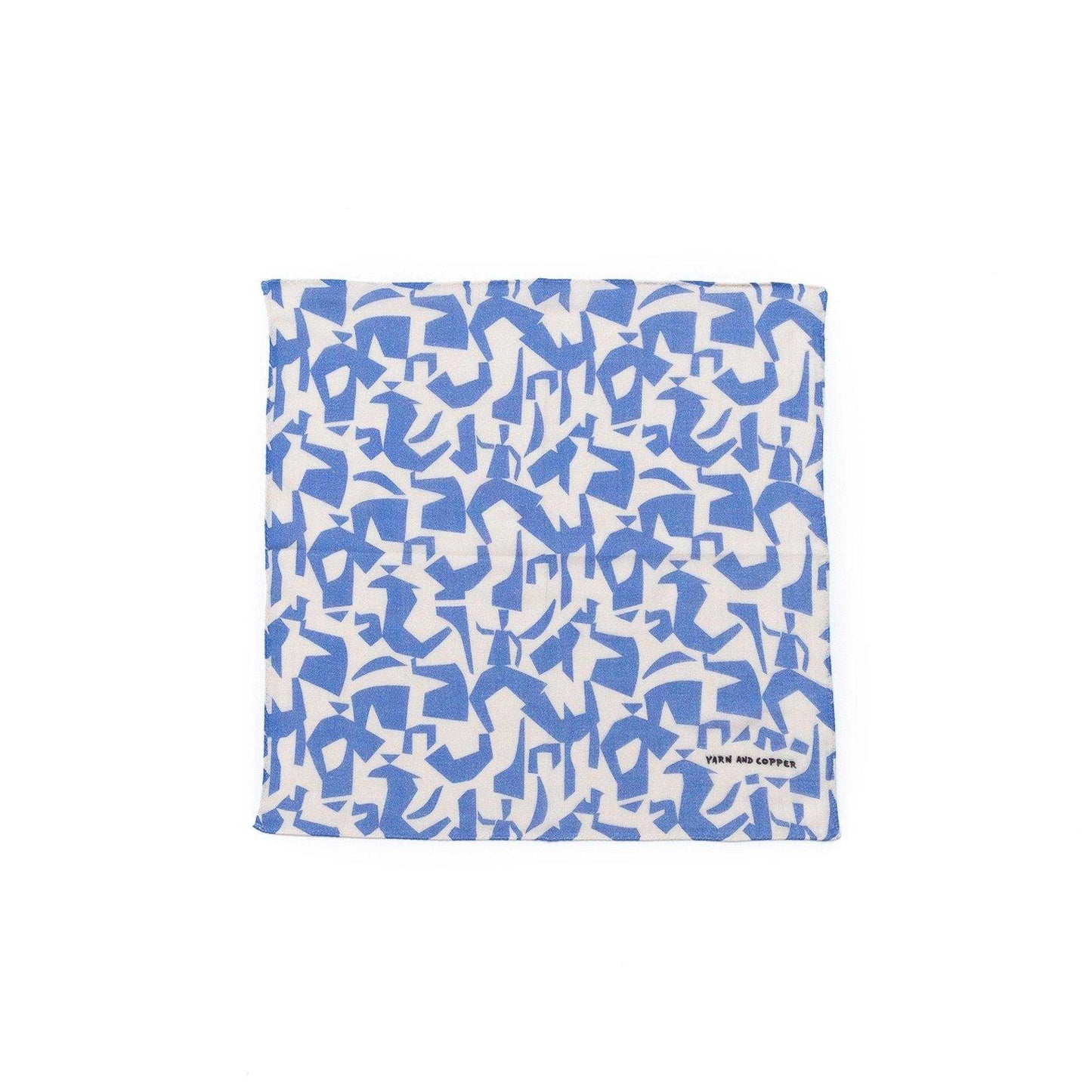 2色 Japanese Printed Double gaze Organic cotton 'Athens' ハンカチ