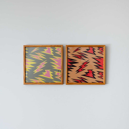 有効活用 'ZAAP!' khaki & beige 2色/3サイズ展開 インテリアアート | YARN&COPPER