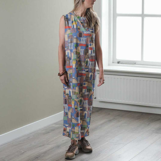 Japanese Printed Organic Cotton 'Italy' タンクドレス | YARN&COPPER