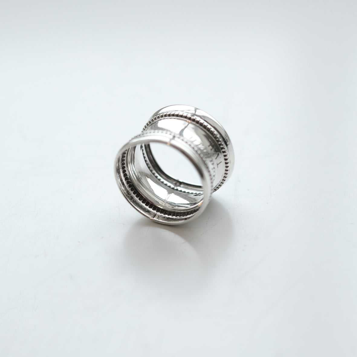 4月末〜お届け予定  dead stock ヴィンテージスカーフリング Vintage Scarf Ring シルバー2