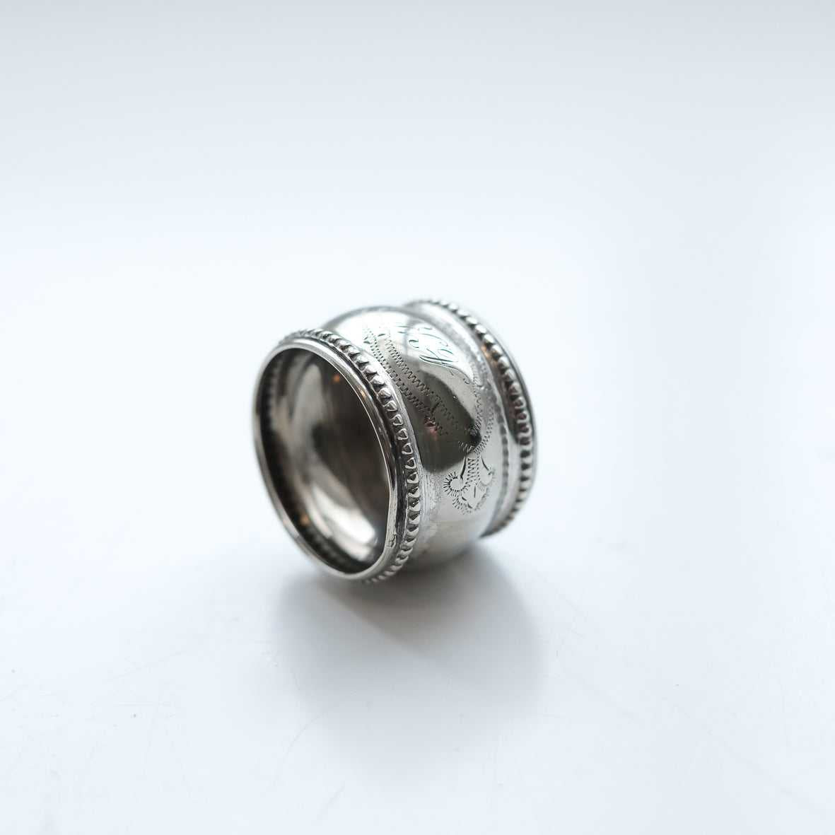 4月末〜お届け予定 dead stock ヴィンテージスカーフリング Vintage Scarf Ring シルバープレート No.6