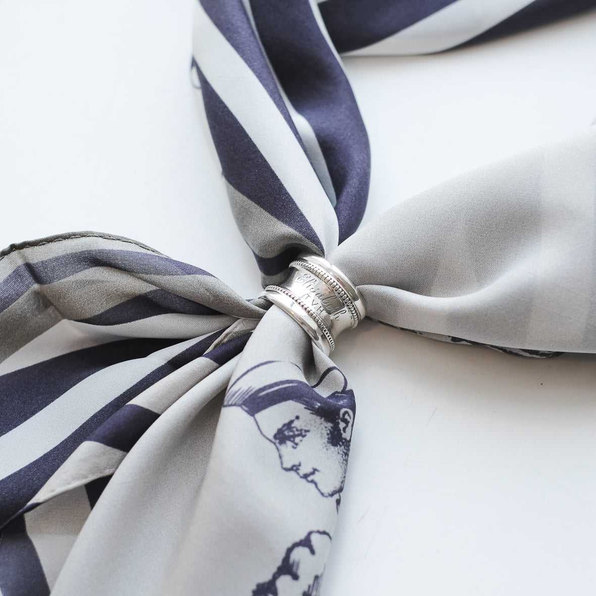 4月末〜お届け予定  dead stock ヴィンテージスカーフリング Vintage Scarf Ring シルバー2
