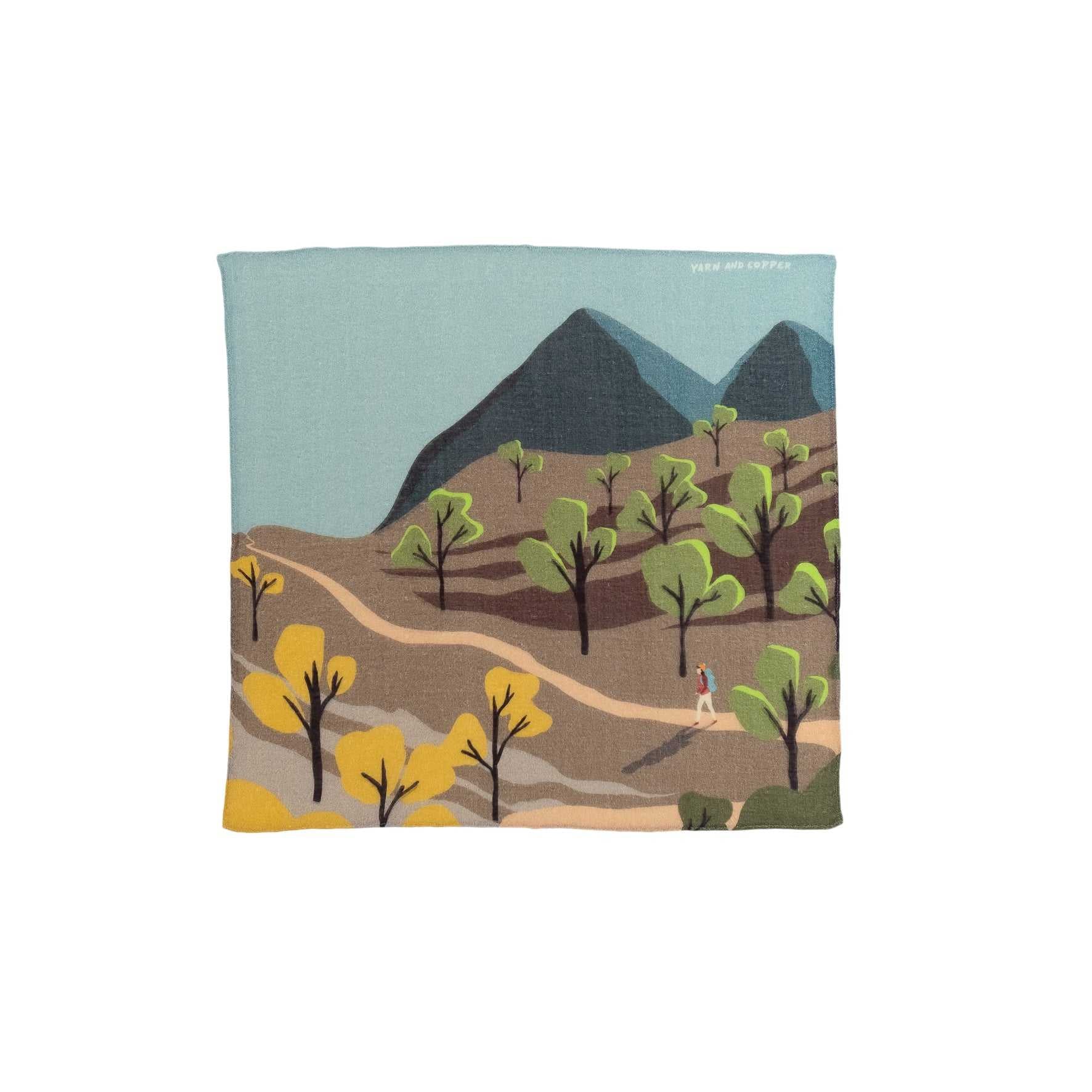 Double gaze Organic cotton 'Wilderness' ハンカチ | YARN&COPPER