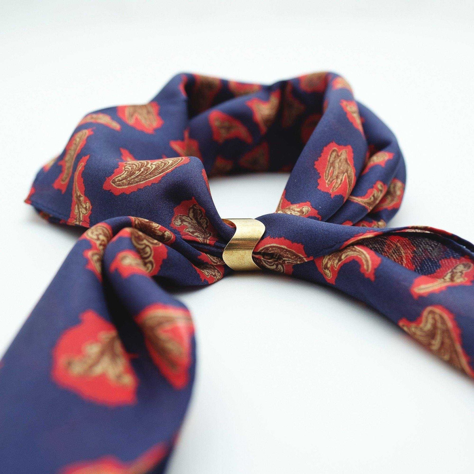 YARN&COPPER 真鍮製 Japanese brass ウェーブ型スカーフリング Sサイズ | YARN&COPPER