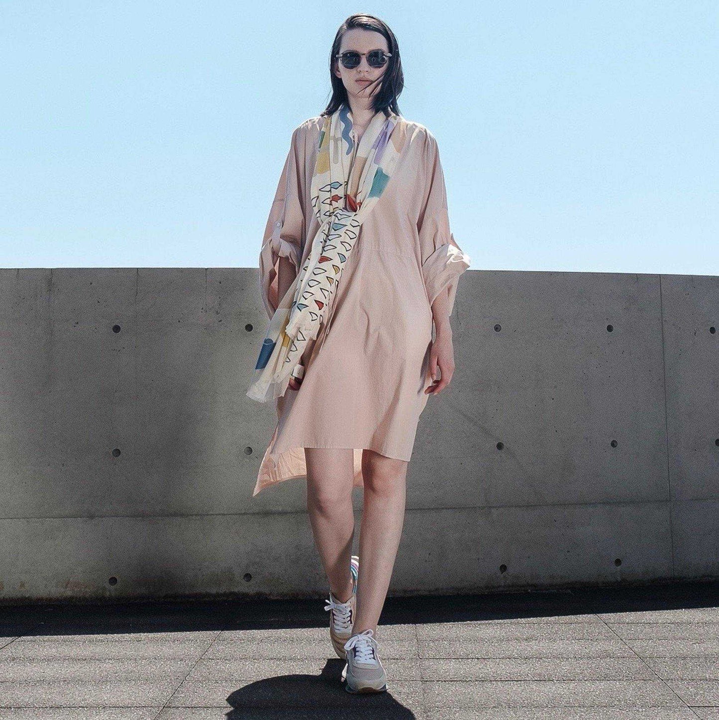 Japanese Printed Organic Cotton ’Eden’ ロングストール | YARN&COPPER