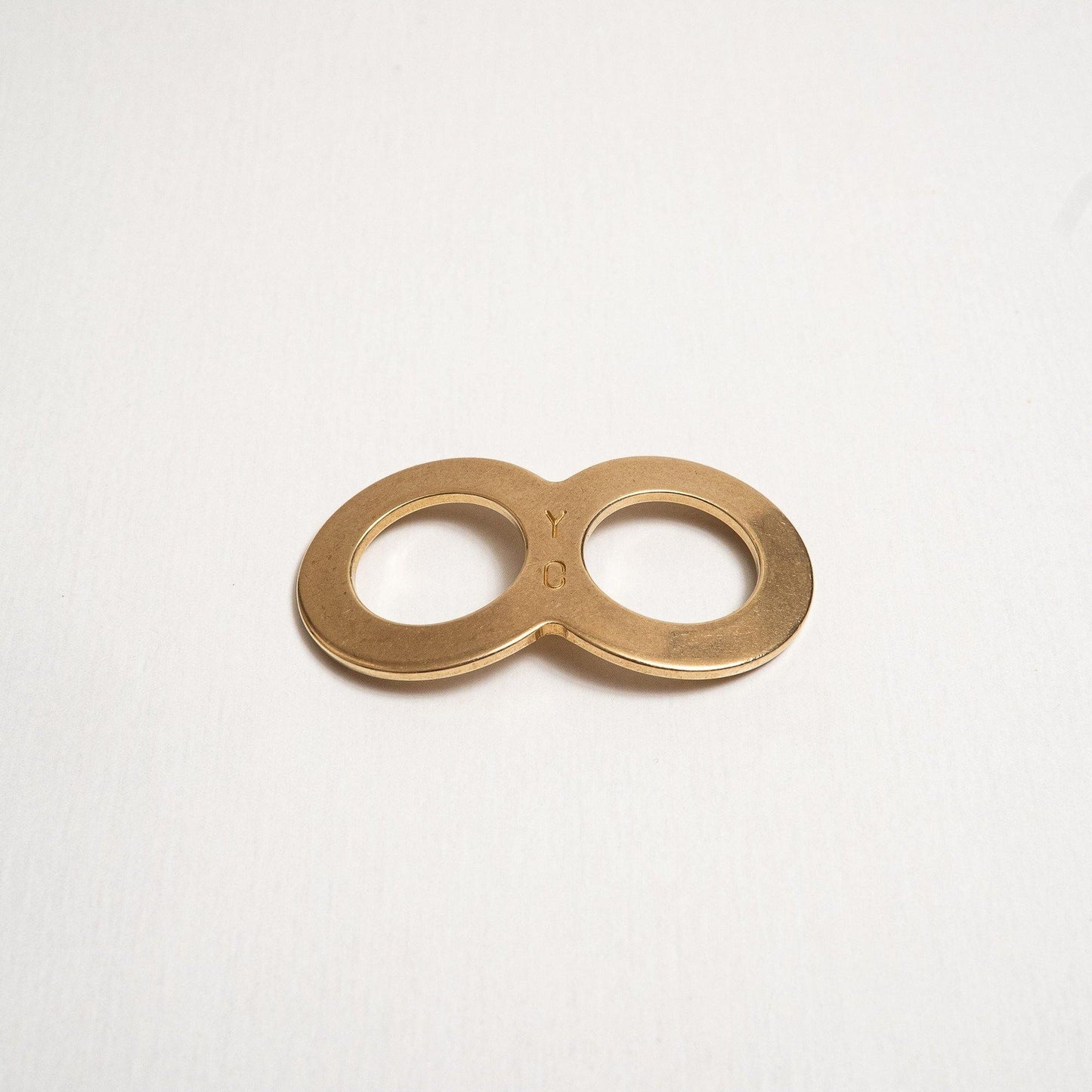 Japanese PrintedOrganicCotton'The Forbidden Forest'D.Brown リング付きミニスカーフ