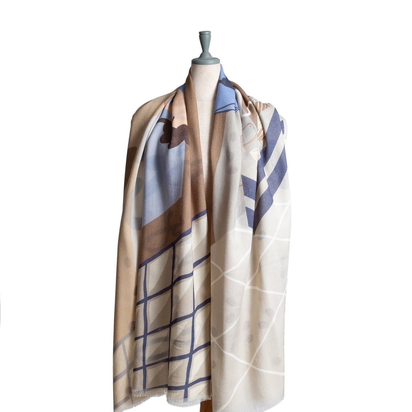 Japanese Merino Wool 'Barista' 二重仕立てのロングストール | YARN&COPPER