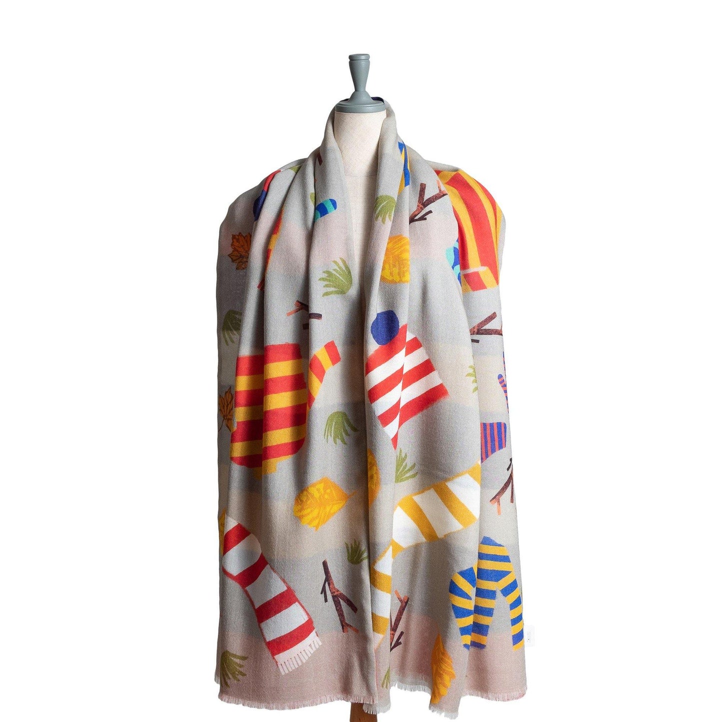 Japanese Merino Wool 'The Great Outdoors' 二重仕立てのロングストール