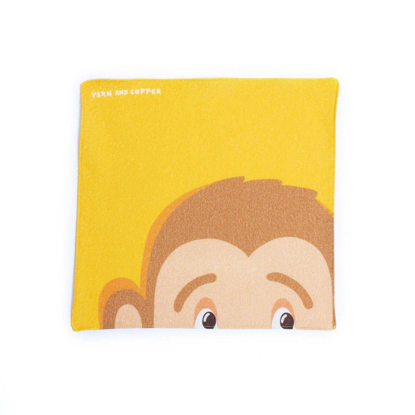 Baby & Kids Hanky 'Monkey' Organic Cotton mini handkerchiefミニハンカチ